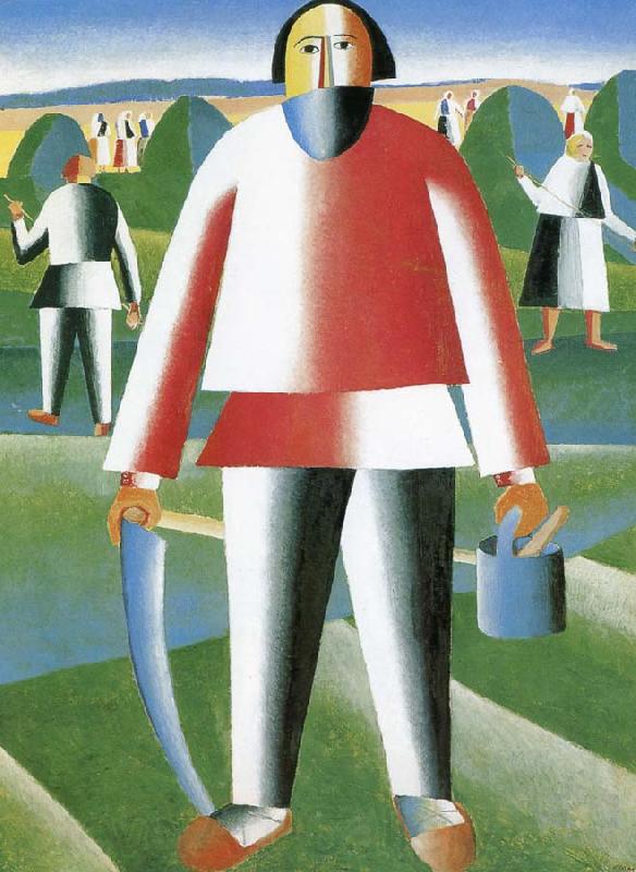 Kasimir Malevich In the grass field Germany oil painting art
